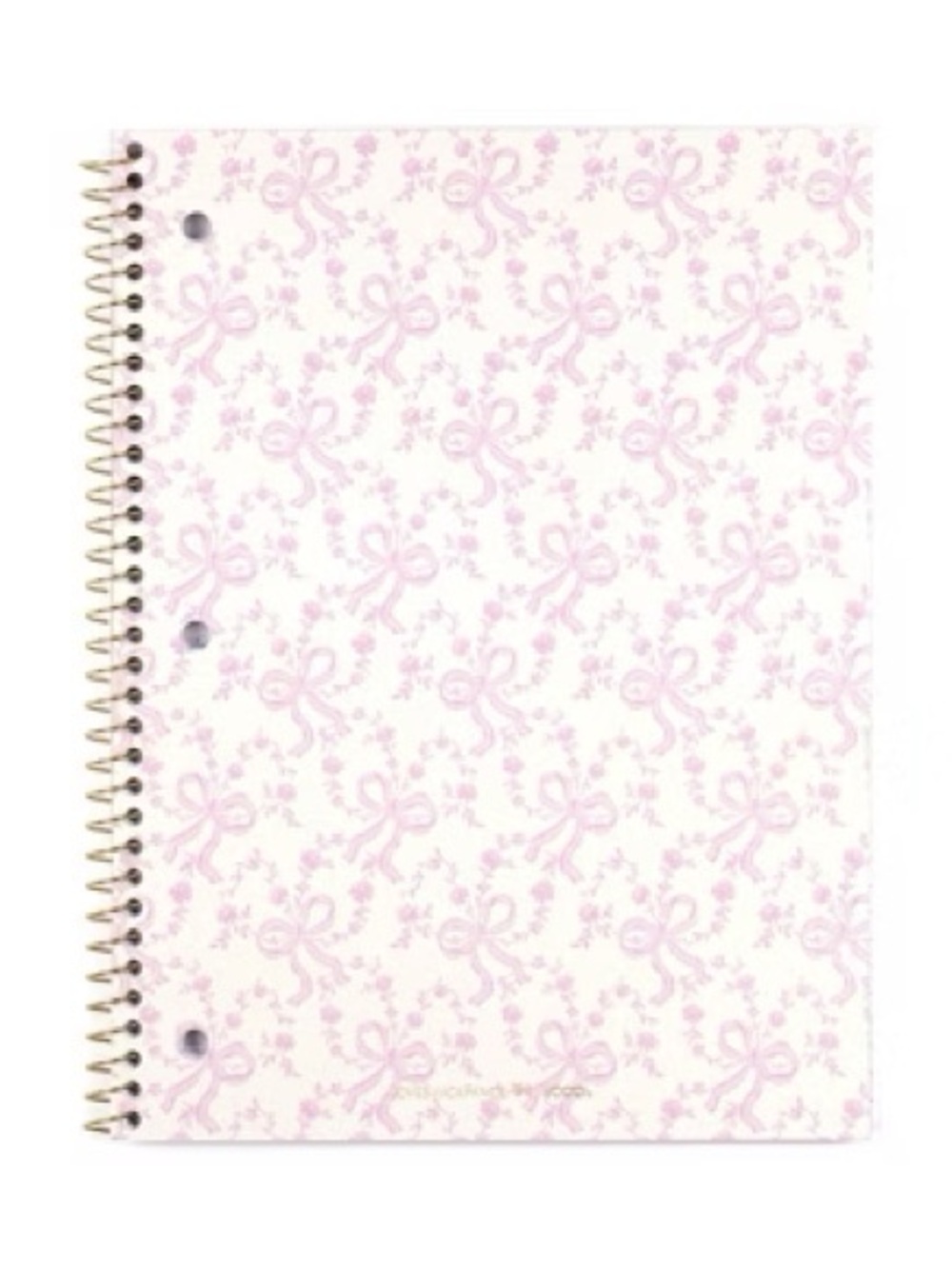 Love Shack Fancy 1 Subject Spiral Notebook coquette bows